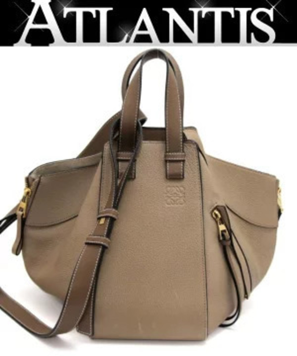 Loewe Hammock Bag Leather Beige Cream